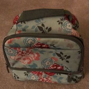 Blue and pink ditty flower pottery barn kids lunch